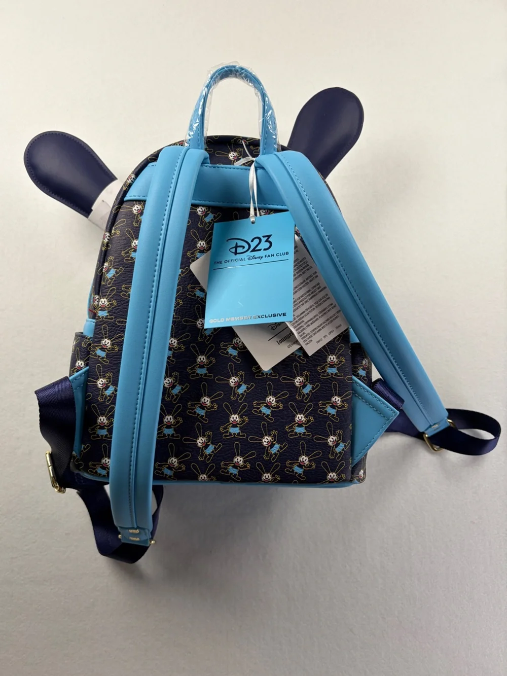D23 Gold Member 2026 Disney OSWALD LUCKY RABBIT Loungefly Backpack And Ears NEW